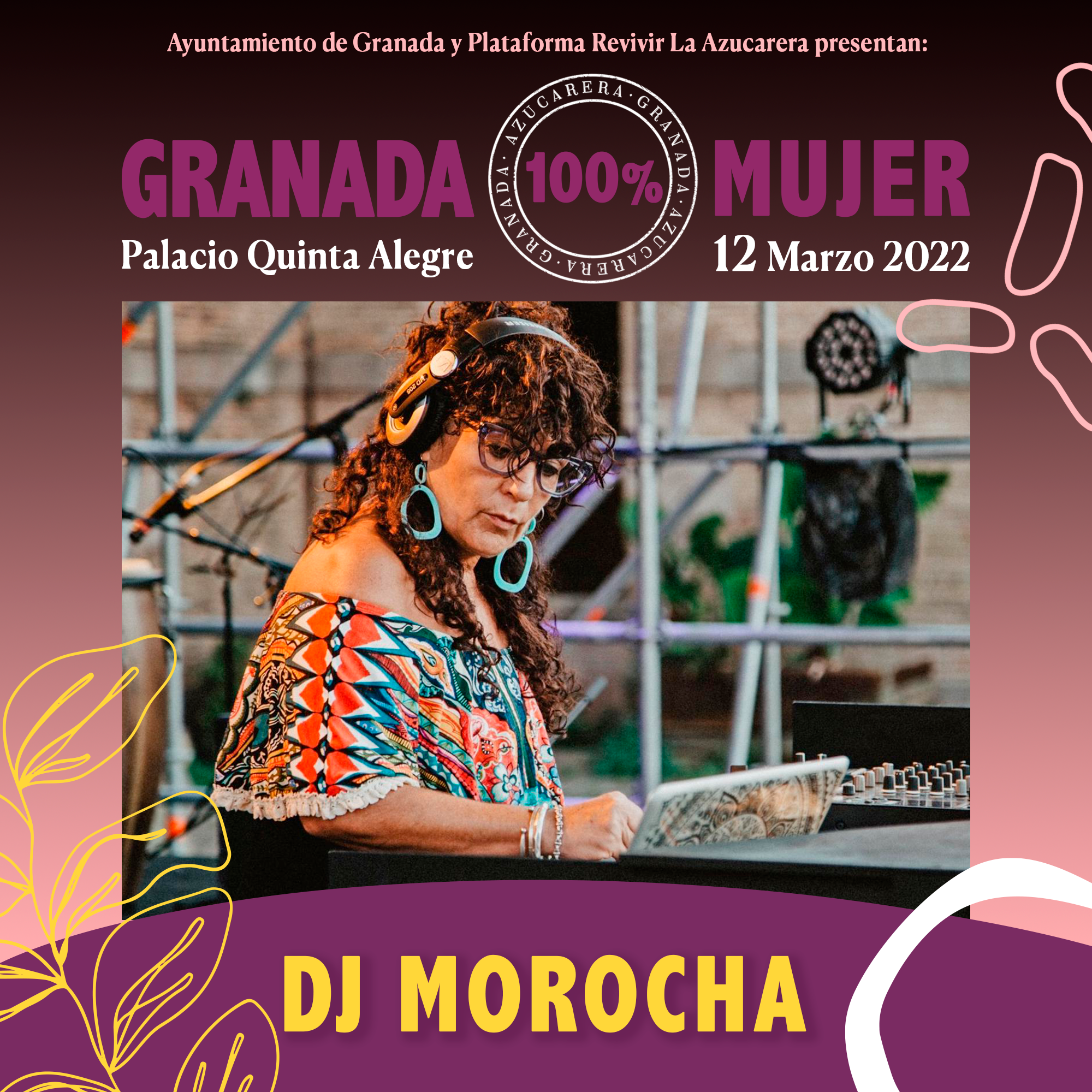dj Morocha en festival Granada 100 Mujer
